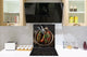 Aufgedrucktes Hartglas-Wandkunstwerk – Glasküchenrückwand BS23 Serie traditionelles europäisches Essen:  Grilled Sausage