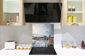 Glasrückwand mit atemberaubendem Aufdruck – Küchenwandpaneele aus gehärtetem Glas BS25 Serie Städte:  City Panorama 7