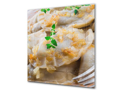 Printed tempered glass backsplash – BS23 European tradicional food Series: Dumplings 3