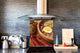 Aufgedrucktes Hartglas-Wandkunstwerk – Glasküchenrückwand BS23 Serie traditionelles europäisches Essen:  Sour Soup With Egg 2