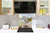 Paraschizzi in vetro temperato stampato – Paraspruzzi da cucina in vetro BS23 Serie cibo tradizionale europeo: Lardo In Un Barattolo