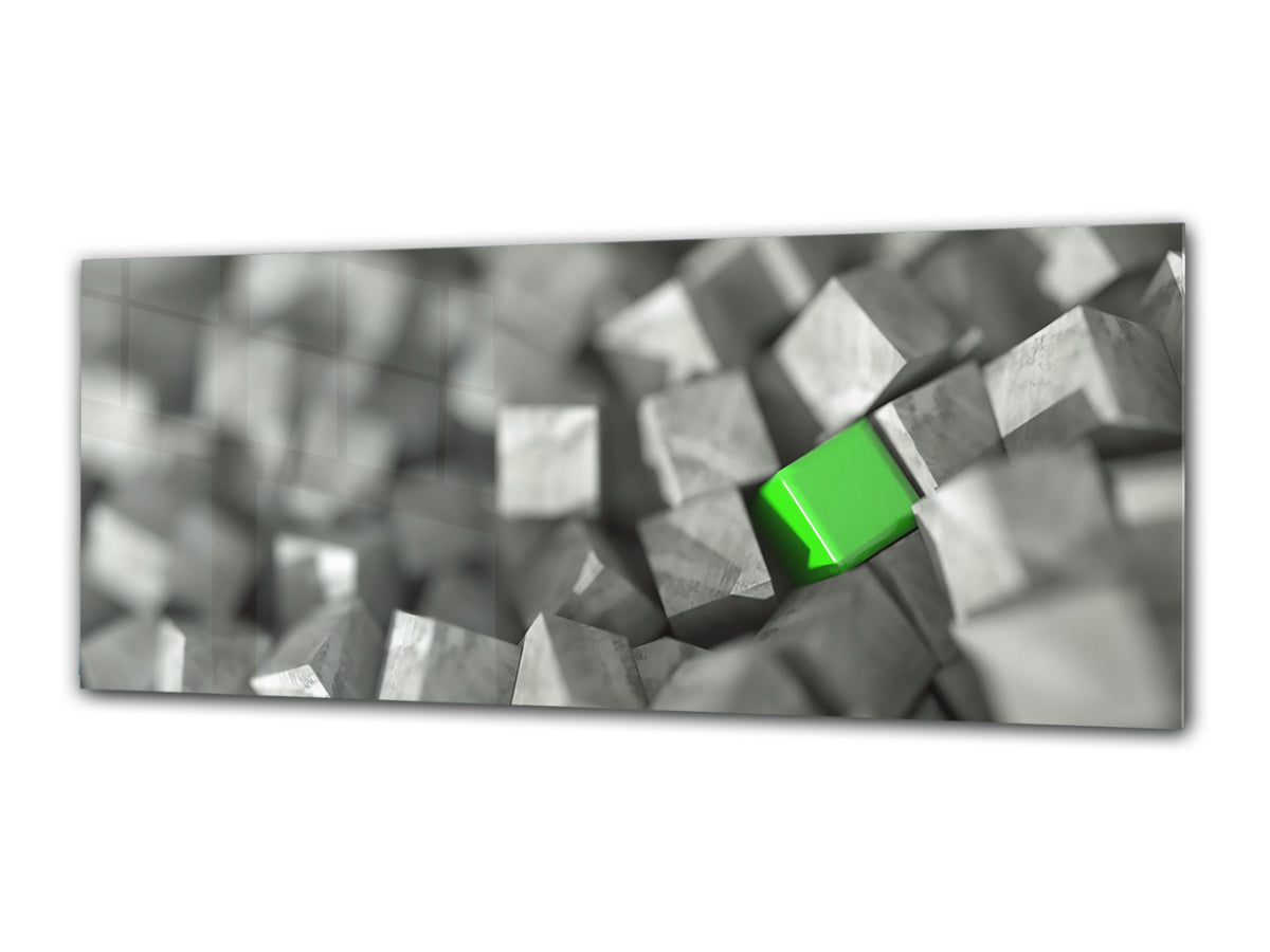 Modern Glass Picture 125x50 cm (49.21” x 19.69”) – Design 1