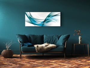 Modern Glass Picture 125x50 cm (49.21” x 19.69”) – Abstract Art. 4