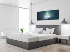 Cuadro de cristal moderno 125x50 cm (49,21 "x 19,69") - Flor 2