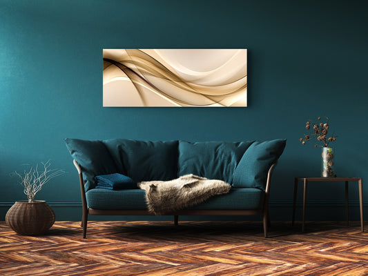 Cuadro de cristal moderno 125x50 cm (49,21 "x 19,69") - Arte abstracto. 5