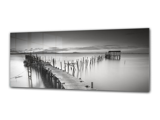 Modern Glass Picture 125x50 cm (49.21” x 19.69”) –  Pier 1