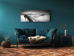 Cuadro de cristal moderno 125x50 cm (49,21 "x 19,69") - Muelle 1