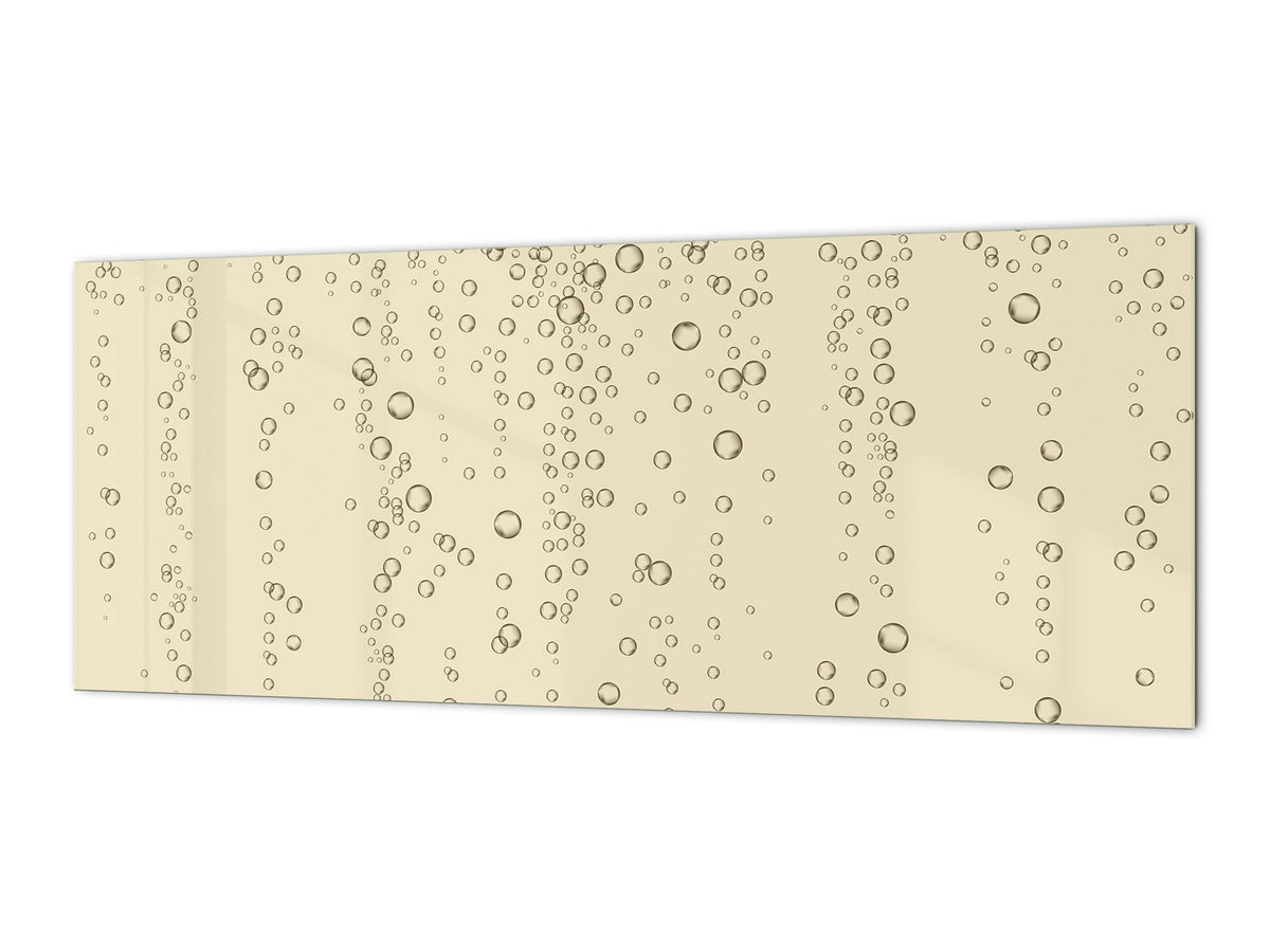 Stunning glass wall art - Wide format  backsplash with magnetic properties: Fizzy vector sparkles
