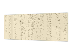 Stunning glass wall art - Wide format  backsplash with magnetic properties: Fizzy vector sparkles