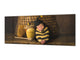 Wide format Wall panel with magnetic and non-magnetic metal sheet backing: Cute baby in bee outfit