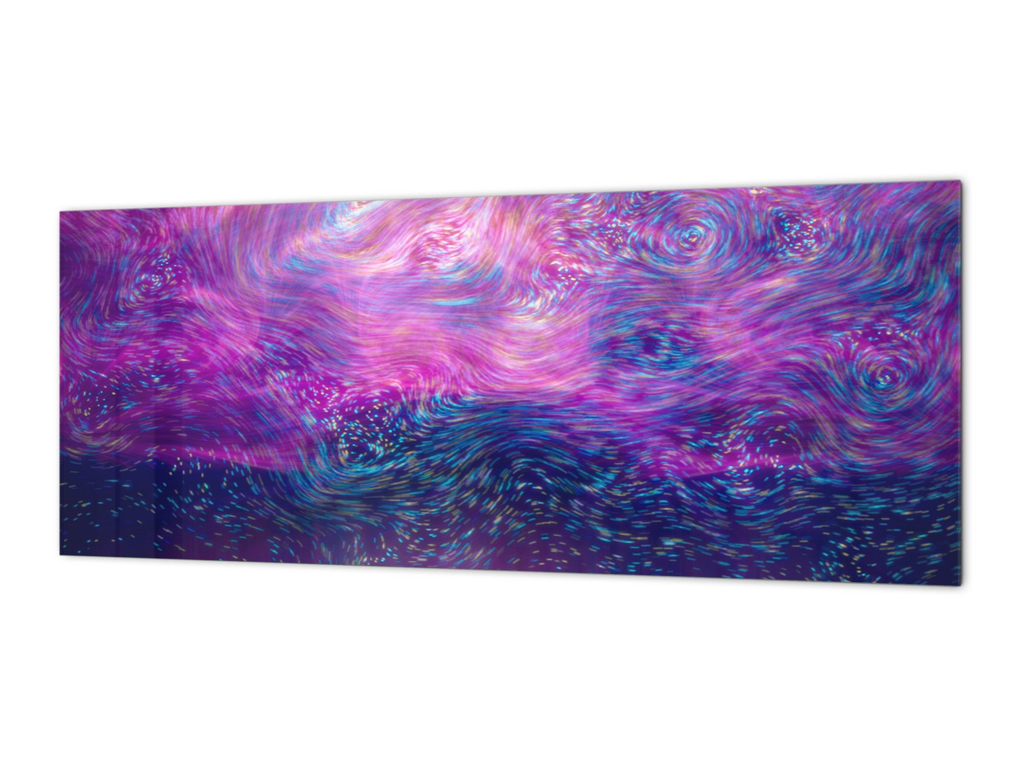Tempered Glass magnetic and non magnetic splashback in wide-format: Digital painting in Vincent Van Gogh style