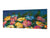 Glass kitchen panel with and w/o stainless steel back-coating: Flowers paintings monet