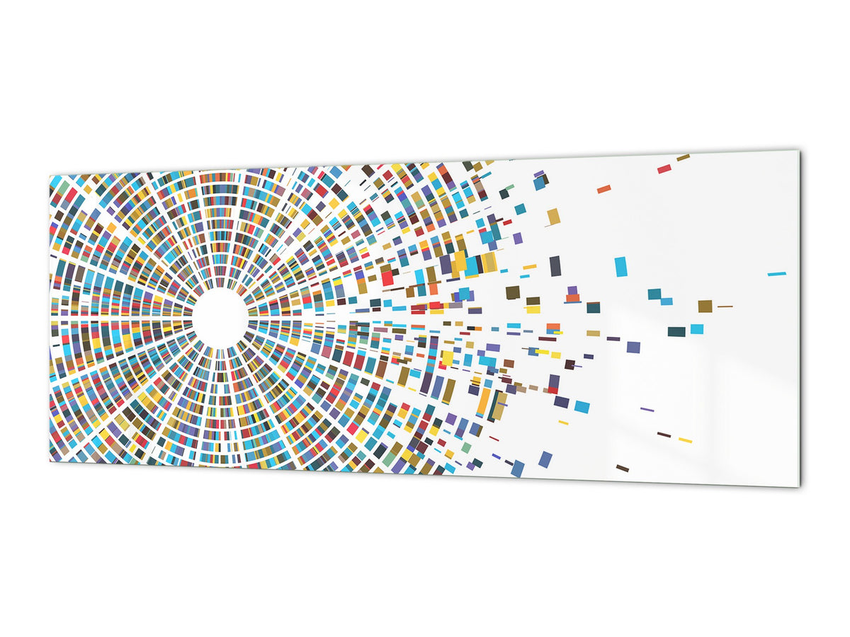 Glass backsplash w/ and w/o metal sheet backing with magnetic properties:   DNA Infographic