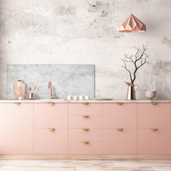 Glass kitchen panel with and w/o stainless steel back-coating: Artistic cotton grunge gray