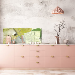 Wide-format tempered glass kitchen wall panel with metal backing - and without: Tribute to Picasso -photography of the Spain