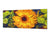 Wide format Wall panel with magnetic and non-magnetic metal sheet backing: Gerbera bouquet - Van Gogh style