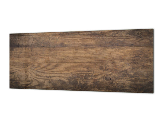 Wide format Wall panel with magnetic and non-magnetic metal sheet backing: Wooden texture