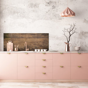 Wide format Wall panel with magnetic and non-magnetic metal sheet backing: Wooden texture