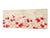 Wide format Wall panel with magnetic and non-magnetic metal sheet backing: Red and pink blossom