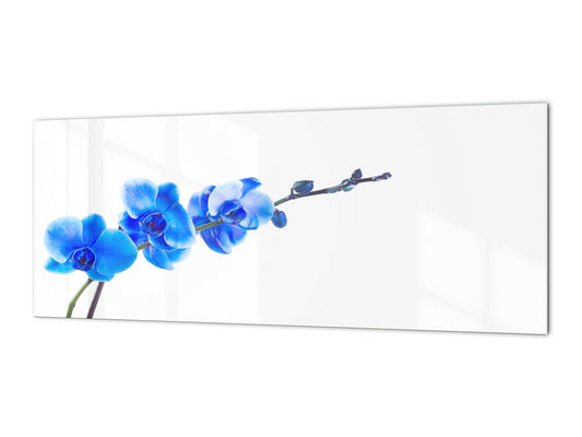 Wide format Wall panel with magnetic and non-magnetic metal sheet backing: Blue orchid