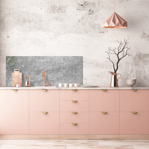 Contemporary glass kitchen panel - Wide format wall backsplash: Charcoal imaginery
