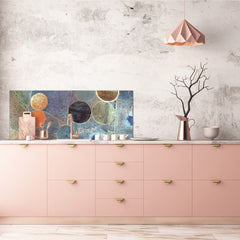 Glass kitchen panel with and w/o stainless steel back-coating: Deserts of Africa -  aerial view