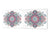 Large format horizontal backsplash - magnetic and non magnetic tempered glass: Indian paisley mandalas