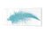 Ordine speciale per Cinzia: Large format horizontal backsplash: Turquoise feather