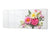 Wide format Wall panel with magnetic and non-magnetic metal sheet backing: Holiday flower buquet