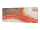 Wide format Wall panel with magnetic and non-magnetic metal sheet backing: Red agate mineral