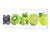 Tempered Glass magnetic and non magnetic splash-back in wide-format: Collage of mixed color fruits 1