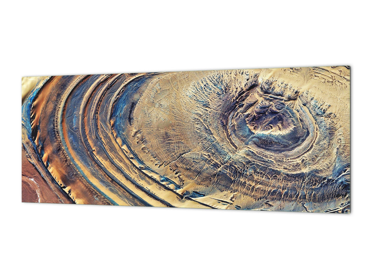 Tempered Glass magnetic and non magnetic splash-back in wide-format: Deserts of Africa - aerial view