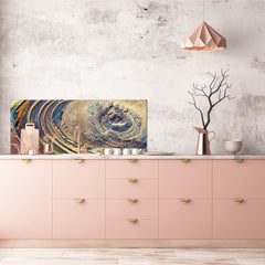 Tempered Glass magnetic and non magnetic splash-back in wide-format: Deserts of Africa - aerial view