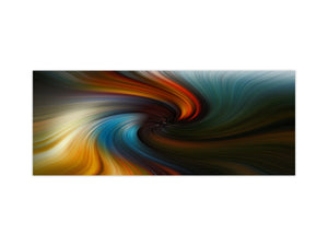 Tempered Glass magnetic and non magnetic splash-back in wide-format: Swirl fine art