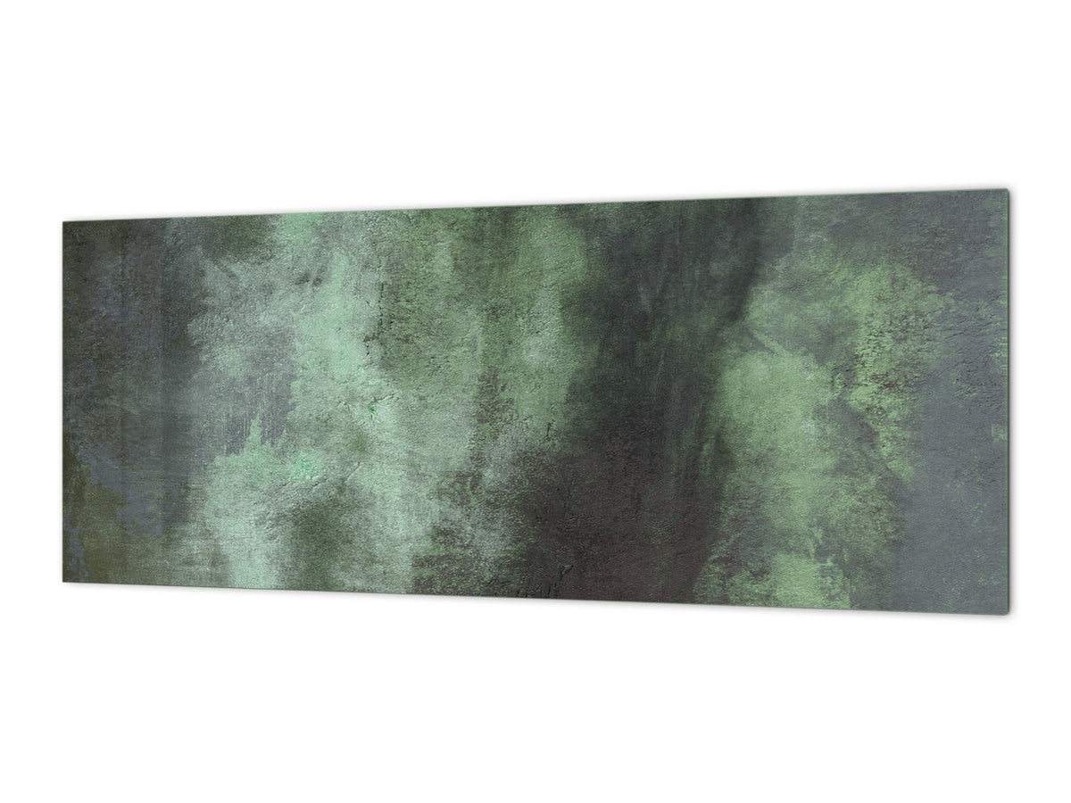 Tempered Glass magnetic and non magnetic splash-back in wide-format: Strokes of fat paint - Modern art