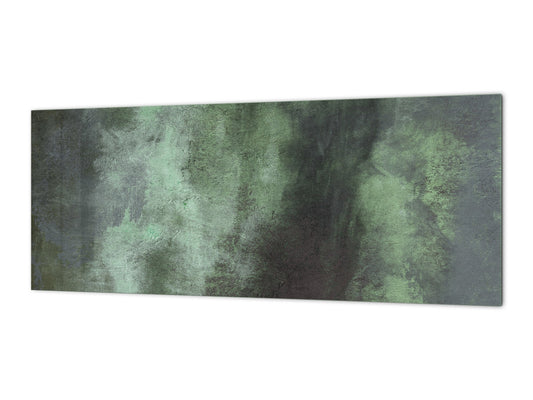 Tempered Glass magnetic and non magnetic splash-back in wide-format: Strokes of fat paint - Modern art