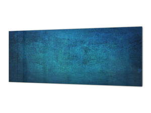 Tempered Glass magnetic and non magnetic splash-back in wide-format: Background-blue abstract wall