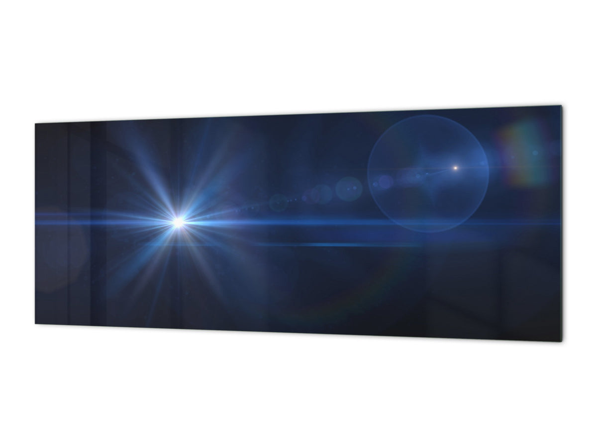 Tempered Glass magnetic and non magnetic splash-back in wide-format: Cosmic light effect