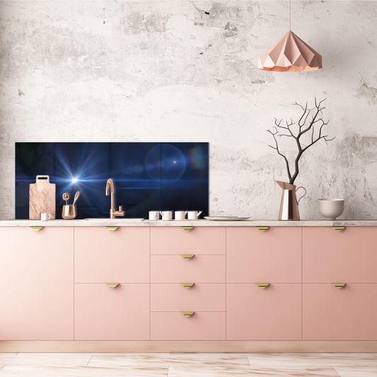 Tempered Glass magnetic and non magnetic splash-back in wide-format: Cosmic light effect