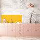 Special for Isabell: Tempered glass wall panel without metal backing: Medium Yellow