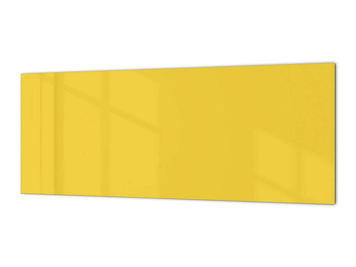 Tempered glass wall panel with or without metal backing: Dark Yellow