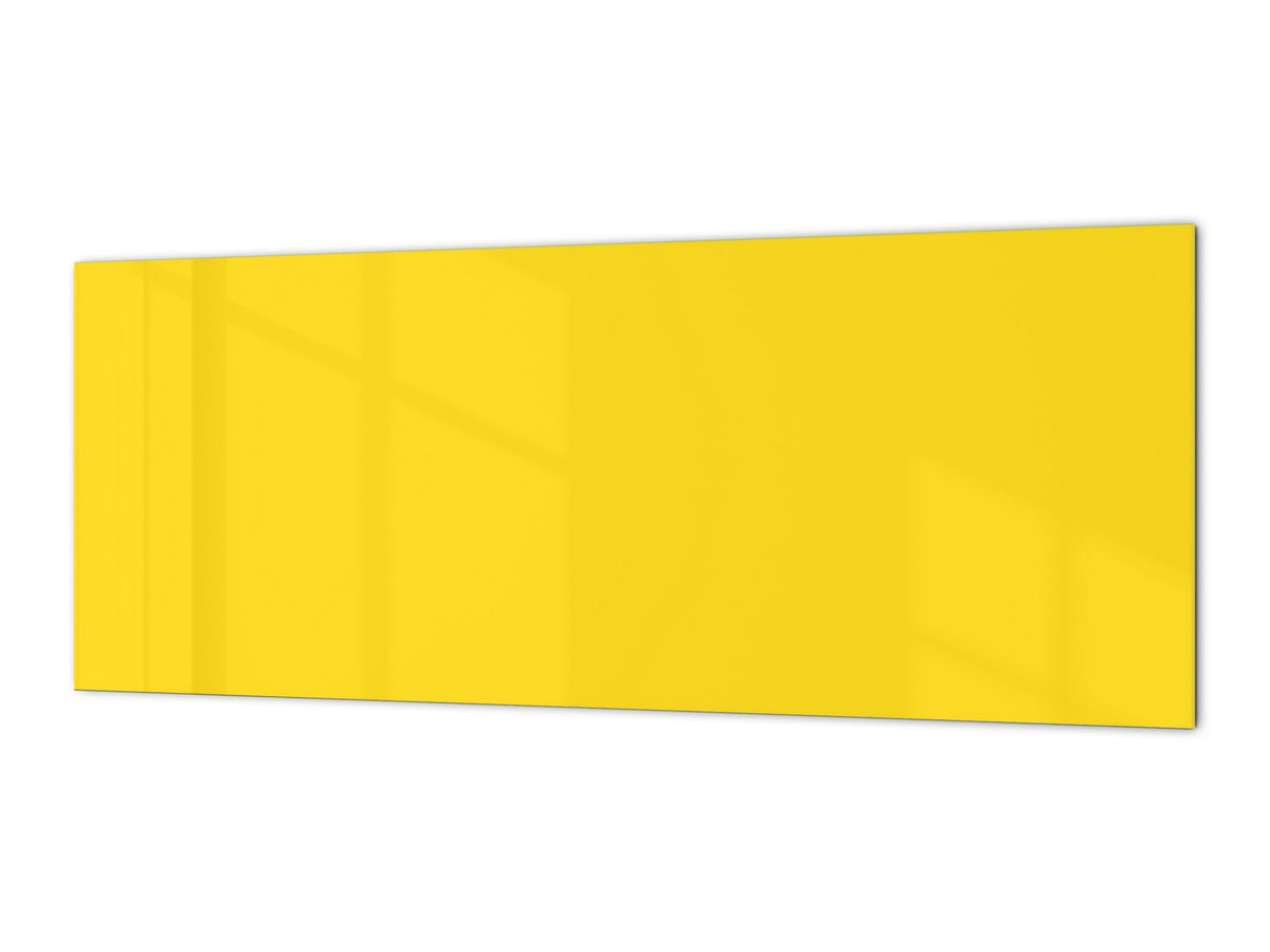 Tempered glass wall panel with or without metal backing: Yellow