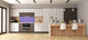 Glass kitchen panel with and w/o stainless steel back-coating: Lavender