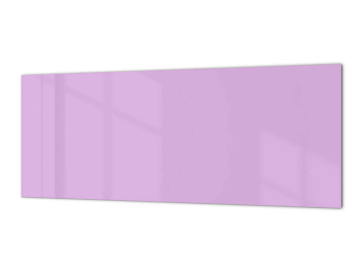 Glass kitchen panel with and w/o stainless steel back-coating: Lilac