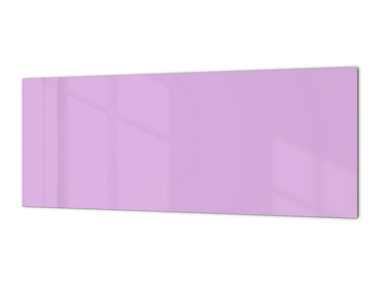 Glass kitchen panel with and w/o stainless steel back-coating: Lilac