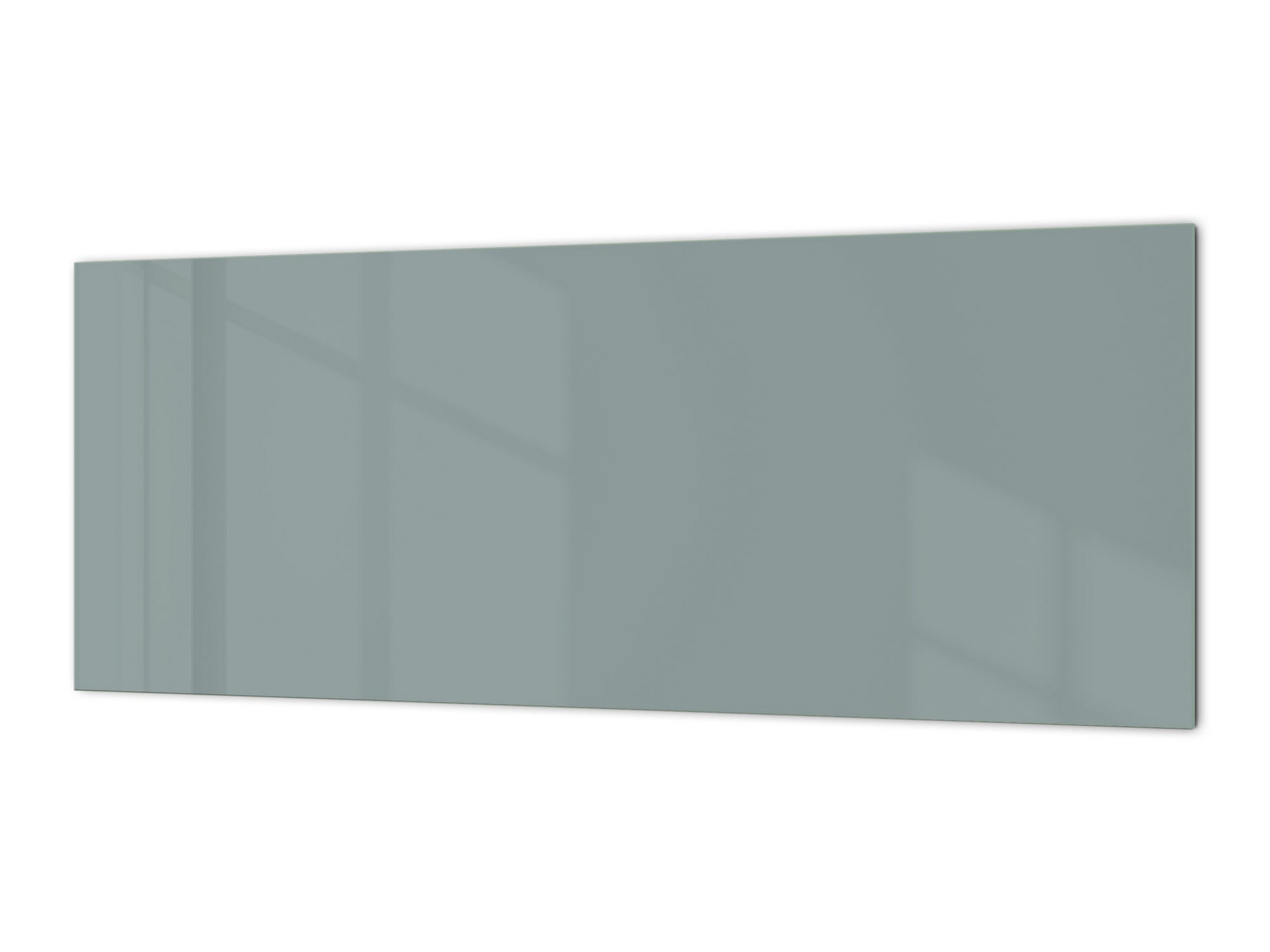 Contemporary glass kitchen panel - Wide format wall backsplash: Gray