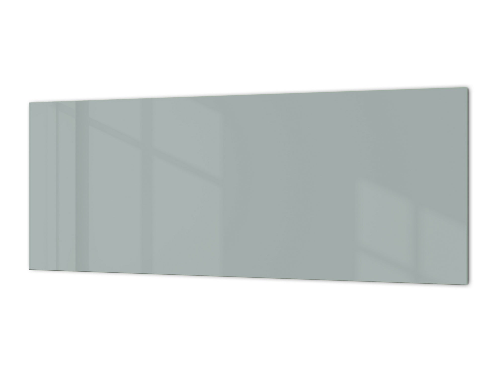 Contemporary glass kitchen panel - Wide format wall backsplash: Medium Gray