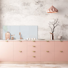 Contemporary glass kitchen panel - Wide format wall backsplash: Light Gray