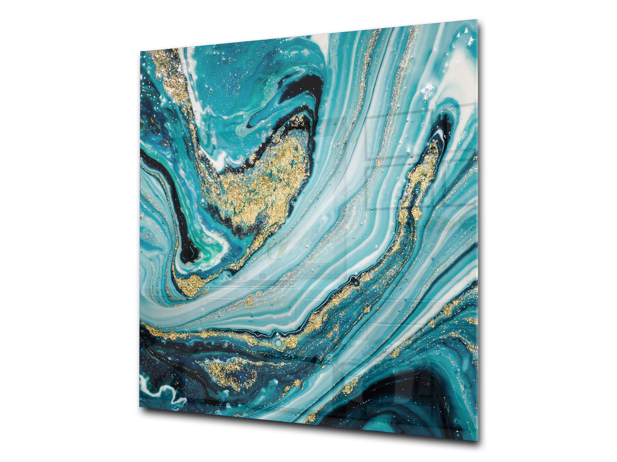 Glass kitchen backsplash – Tempered Glass splashback – Photo backsplash NBS03 Colourful abstractions Series: New ocean briefing