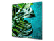 Toughened glass backsplash – Art glass design printed glass splashback NBS11 Tropical Leaves Series: Tropical leaves background